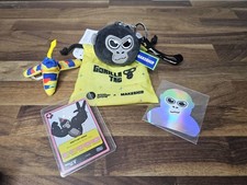Makeship Monke Keychain Plush Gorilla Tag With Sticker  Party Hat Card
