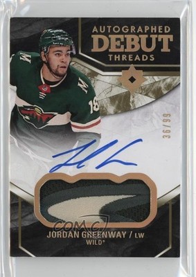 2018-19 Ultimate Collection Debut Threads 36/99 Jordan Greenway Patch Auto f0l