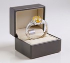 GENUINE 2.24 Cts YELLOW TOPAZ & DIAMONDS RING SOLID 10K GOLD - Free Appraisal — photo 7