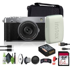 FUJIFILM X-E5 Mirrorless Digital Camera with XF 23mm f/2.8 Lens silver ,