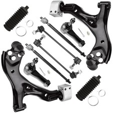Front Suspension Kit Lower Control Arm Ball Joint Inner Outer Tie Rod End  Boot