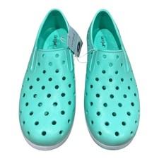 Cat Jack Girls Water Shoes Mint Green Summer Slip On Play Rubber, Size 6