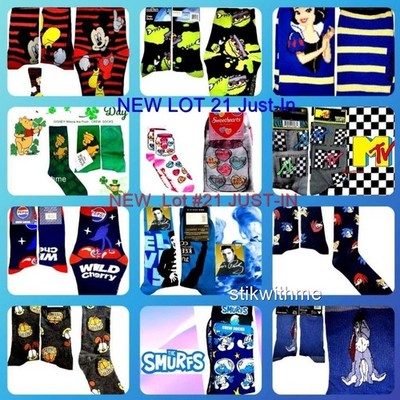 Odd Sox Crazy SOCKS Novelty Food CREW SOCKS Women's Men's 6-12 L#21 NEW w/Tags
