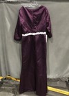 Wear Your Love Women's Purple Long Sleeve Bridesmaid Dress Lace Belt NWT Sz 12 — photo 4