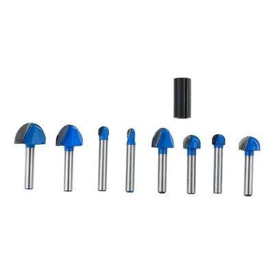 1/4 Inch Shank Round Nose Cove Core Box Router Bit Double Flute Woodworking Tool