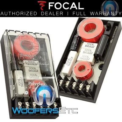 (2) FOCAL XO-13VR POLYGLASS CROSSOVERS for COMPONENT SPEAKERS TWEETERS MIDS NEW