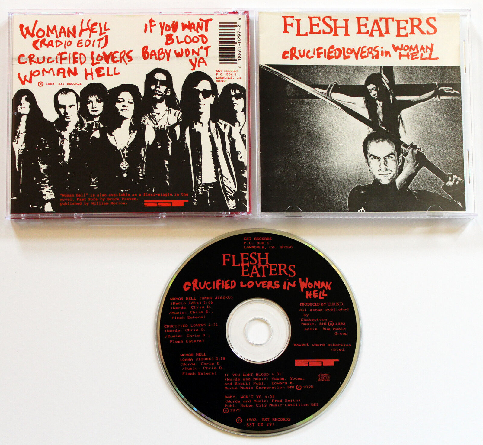 FLESH EATERS Crucified Lovers In Woman Hell CD EP 1993 SST Records CHRIS D. Punk