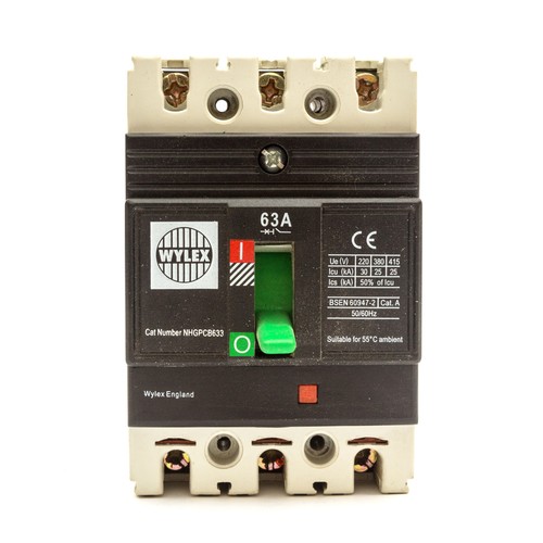 Wylex NHGPCB633 7PBGB363 63A MCCB 3 Phase Circuit Breaker G Frame VAT INC - Picture 2 of 6