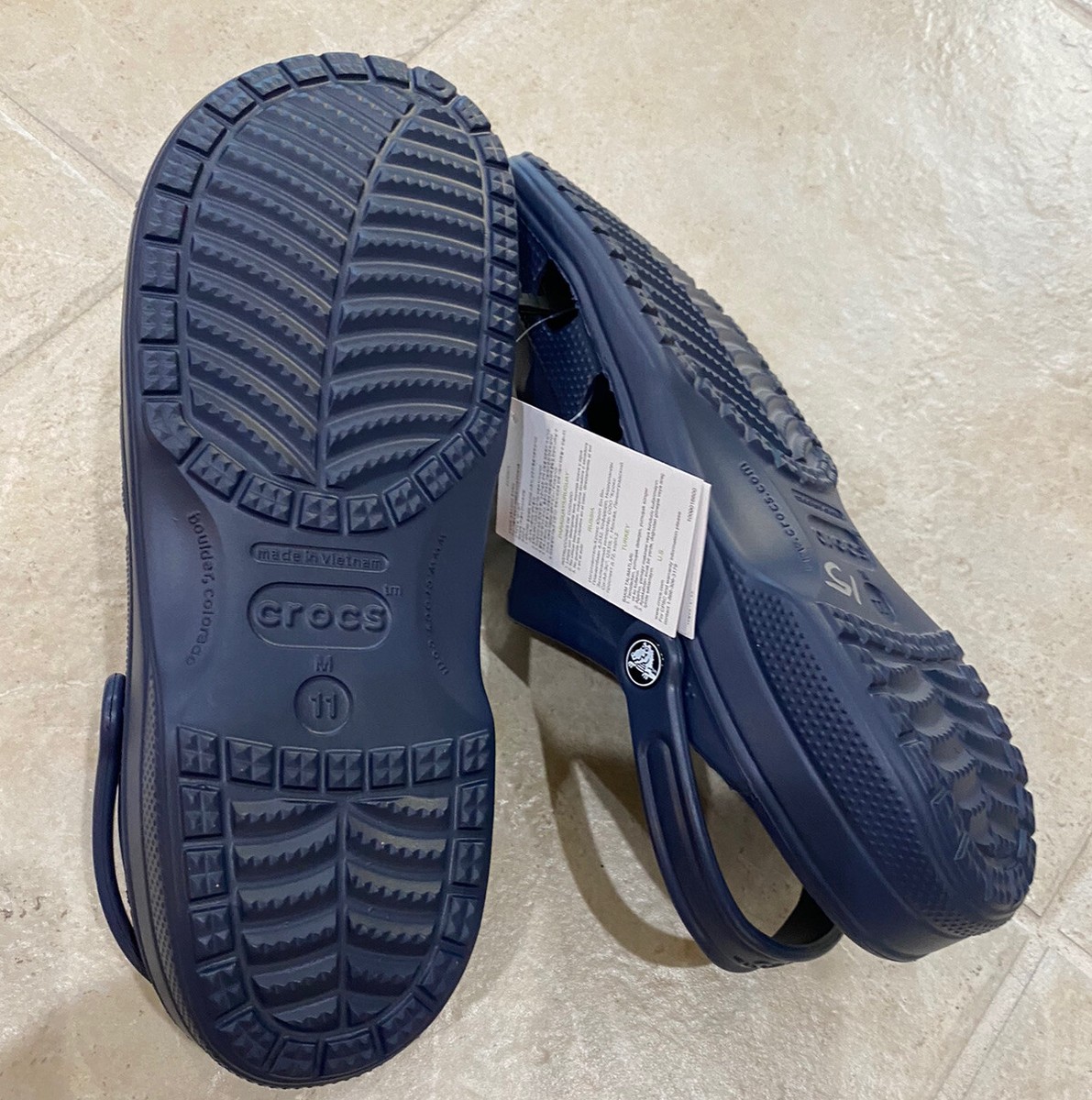 ◆CROCS◆ Adult Baya NAVY 25SUCL10126 Crocs Baya Clog Slip On 10126 Navy Blue Size Men's 11
