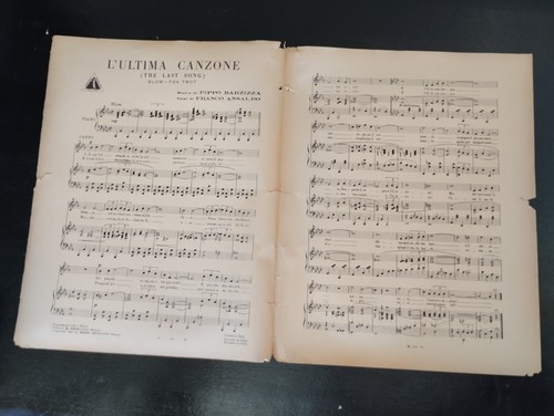 Spartito L'Ultima Canzone Slow Fox Trot Pippo Barzizza 1933 - Picture 2 of 2