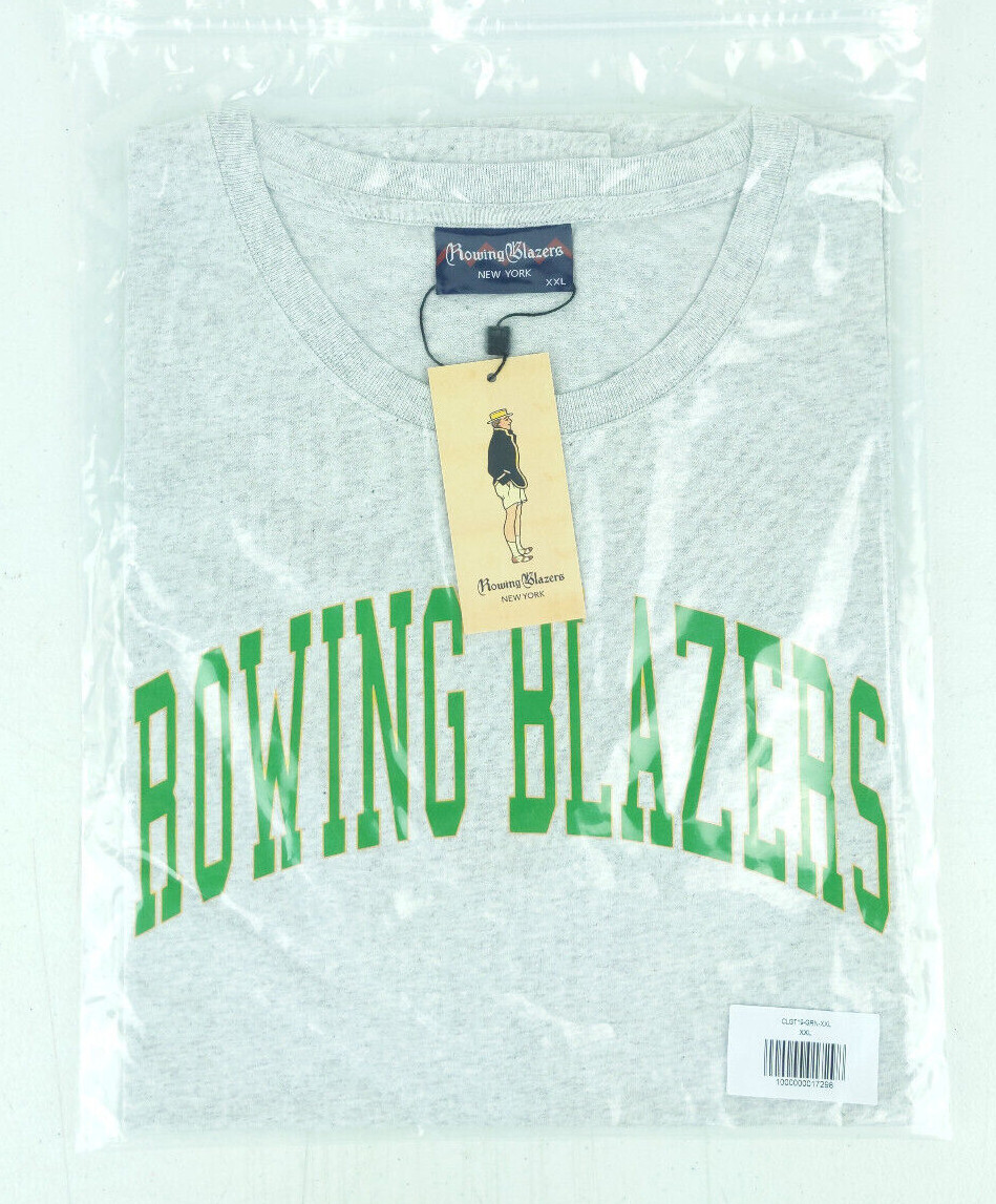FILA T shirt uomo Spellout verde canottaggio blazer collegiale nuova con etichetta (varie taglie)