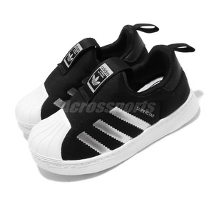 adidas originals superstar slip on kids silver