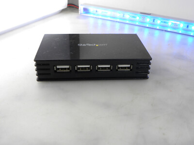 StarTech.com 7 Port schwarz USB 2.0-Hub KEIN NETZTEIL UK VERKÄUFER KOSTENLOSER VERSAND #BOX78
