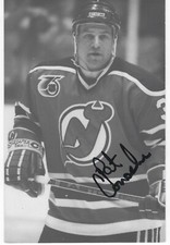 Pat Conacher Autographed Signed Team Issued Photo Postcard - NJ Devils - w/COA