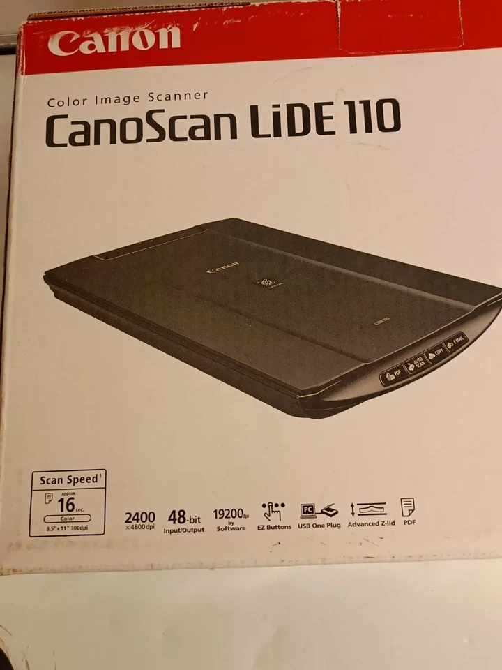New Open Box Canon CanoScan LiDE 110 Color Scanner - Image 4 of 4