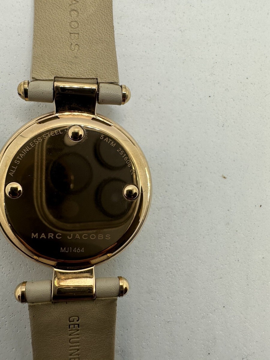Marc by Marc Jacobs Rose Gold Taupe Leather Watch 34MM MJ1464 EUC Marc Jacobs Women MJ1464 Rose Gold Tone Watch, Leather Band  main image 4