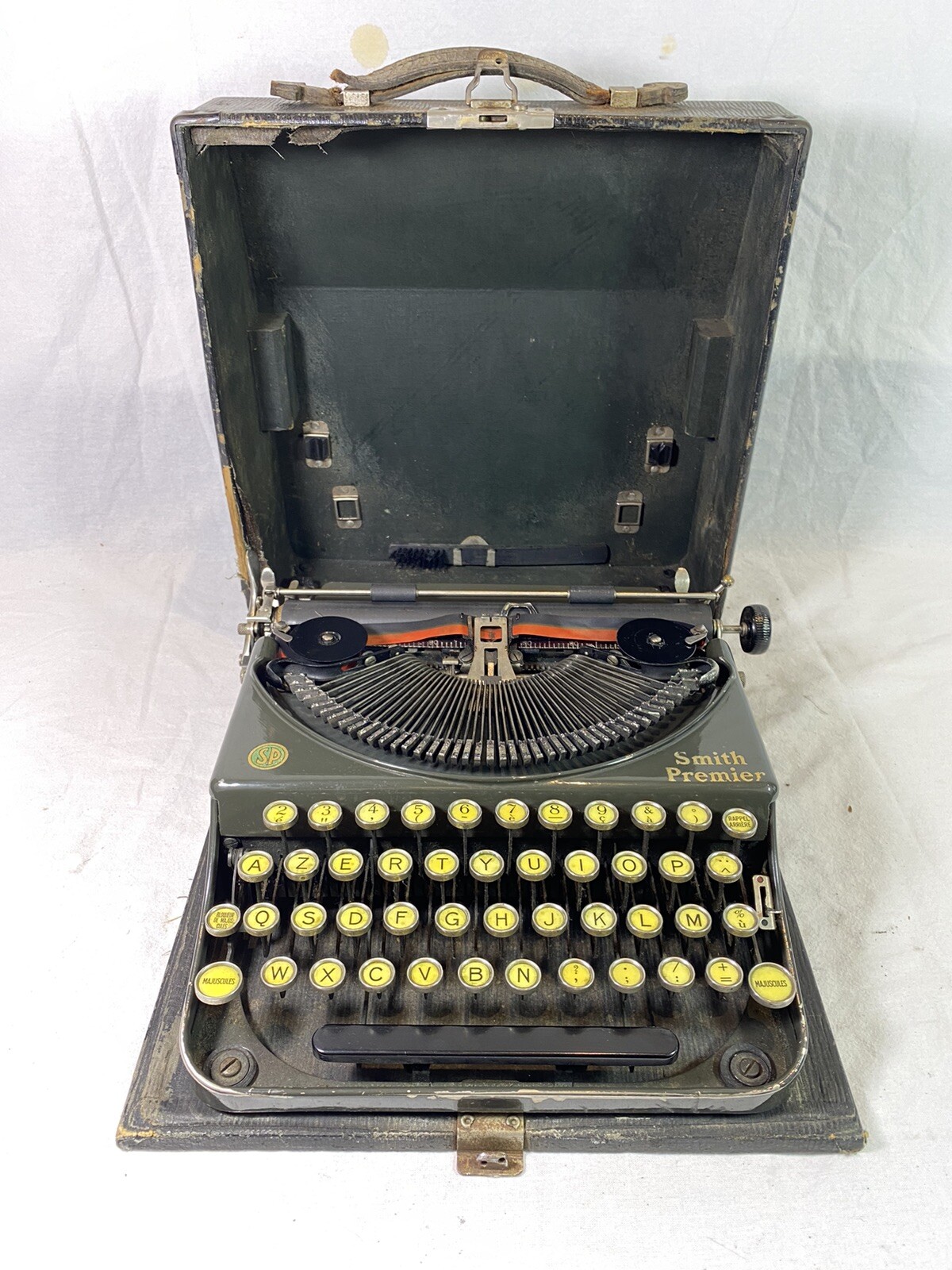 Máquina De Escribir Smith Premier 2 Portátiles De 1929 Excelente + Cinta Nuevo