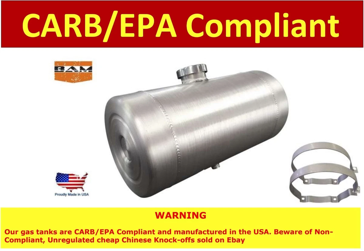 8.25 Gallon 8x40 Center Fill Round Spun Aluminum Fuel Tank DUNE
