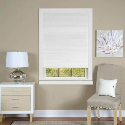 36 in. W x 64 in. L ACHIM White Cordless Top Down Bottom Up Cellular Shade
