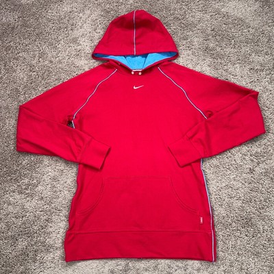 Nike Hoodie Womens Medium Red Fierce Sportswear Fit Dry - Main Image