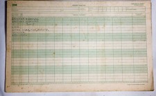 Vintage IBM Fortran Coding Form 002 ST533B08