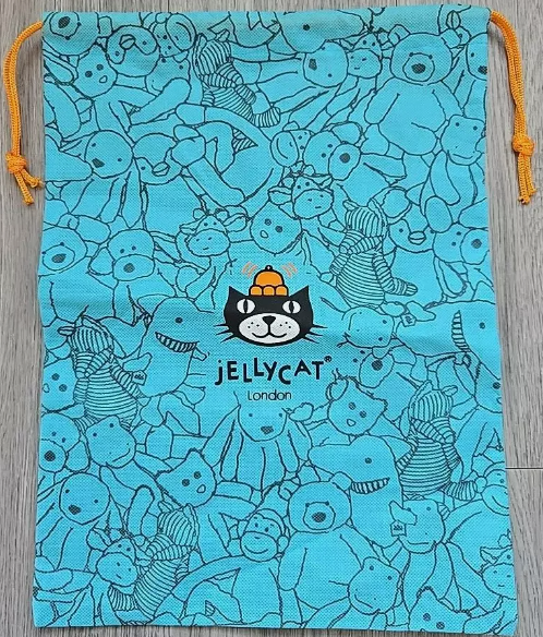 JELLYCAT | LARGE TOTE BAG ✪NEW✪ 23X16 RARE BLUE SACK BIG CUTE