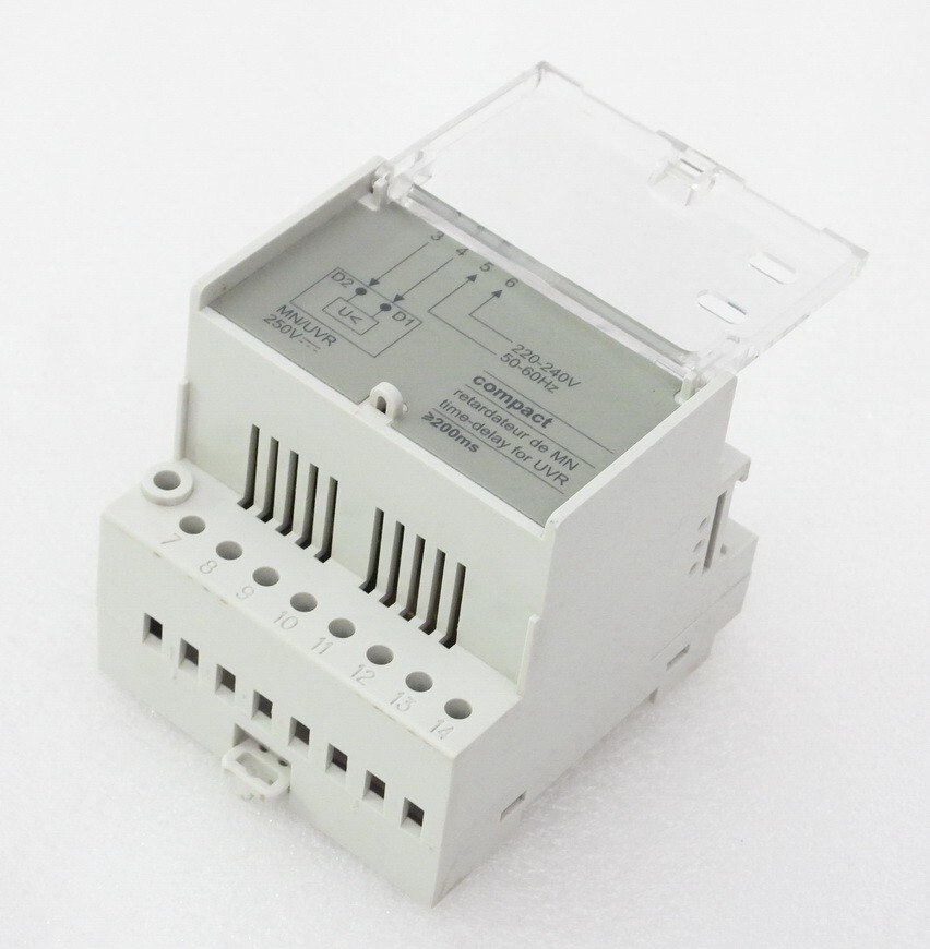 Merlin Plug Timer Switch NOS MERLIN GERIN 29427 MNR 220V NS COMPACT MN CIRCUIT BREAKER TIME ...