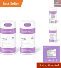 Health by Habit Libido Blend - Natural Aphrodisiac, 60  Capsules Duo