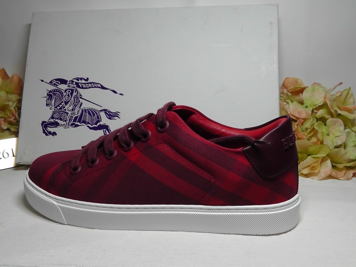 BURBERRY Women's RIPPLE RED New Albridge Check Cotton Low