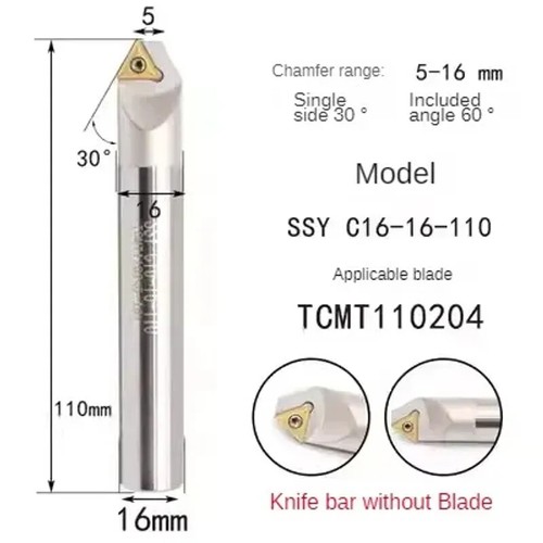 Metal Chamfering Cutter Rob 15-90 Degree Angle Hole Cutting CNC Machine Parts - Picture 15 of 30
