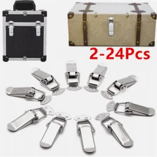2-24Pcs 304 Stainless Steel Spring Loaded Toggle Latch Catch Clamp Hasps US
