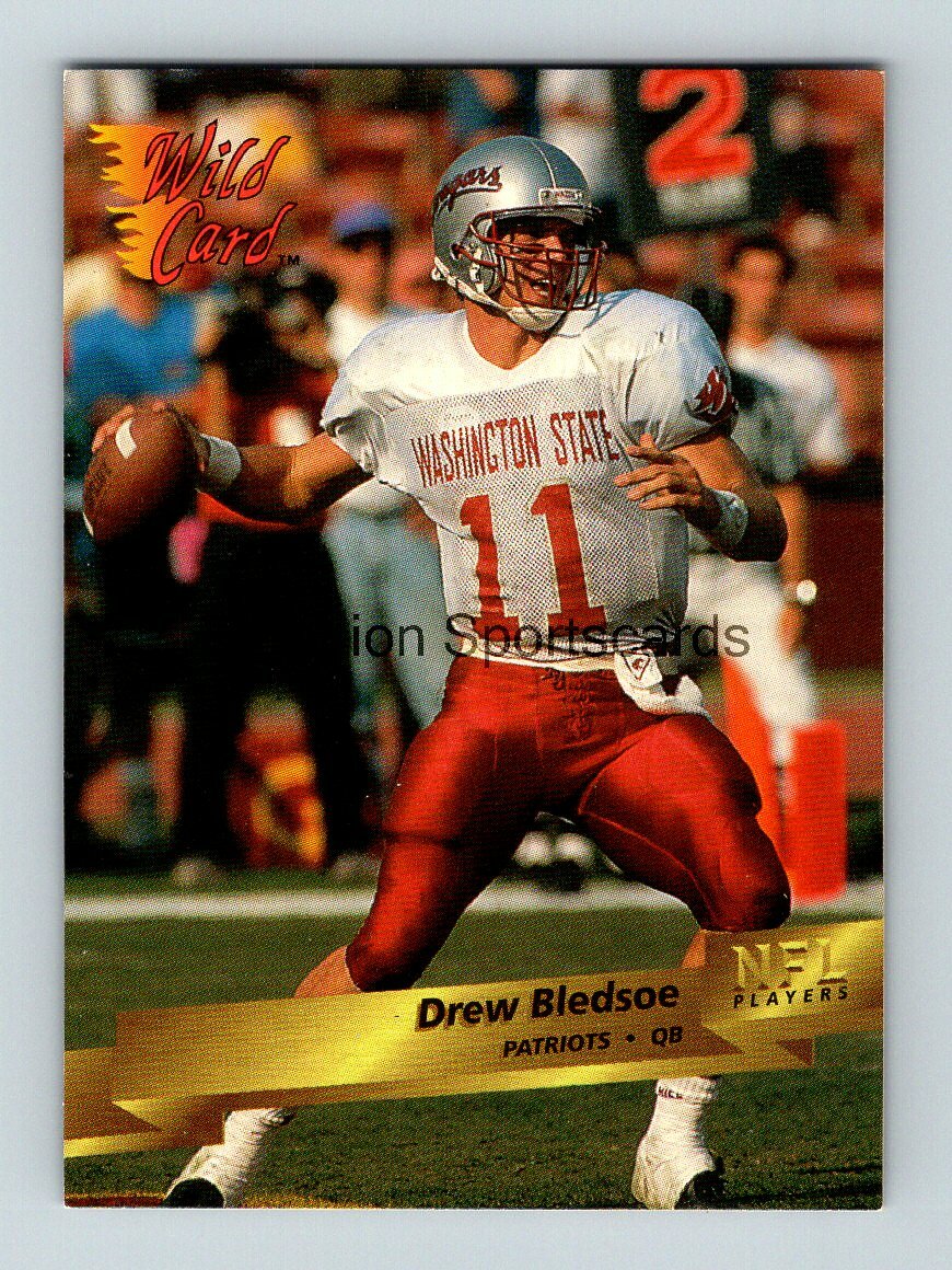 1993 Wild Card #141 Drew Bledsoe RC Patriots | eBay
