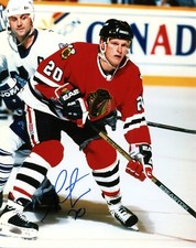 Gary Suter Autographed 8x10 Chicago Blackhawks Free Shipping G952