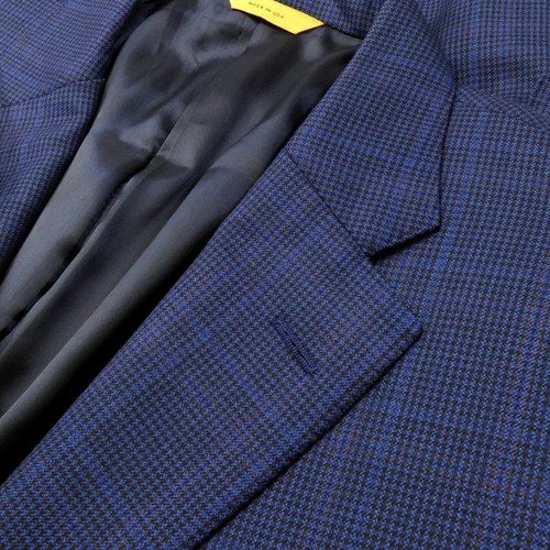 Mens 42S Hickey Freeman Traveler Blue Knit Jacket CURRENT - Picture 8 of 15