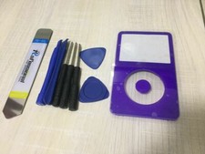 PURPLE Front FacePlate Housing Case Cover  Button iPod Video 5th Gen 30/60/80GB