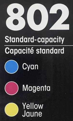 Epson 802XL Black & Epson 802 Cyan Magenta Yellow Ink Set T802XL-BCS Exp 05/2022 - Photo 7/9