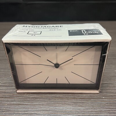 Ikea MYGGJAGARE Alarm clock, black, 6x 4x 2 ¾ 