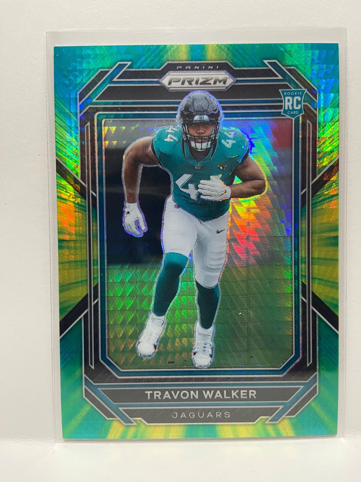 2022 Panini Prizm Prizms Hyper #339 Travon Walker Jaguars 154/175 Rookie RC #339