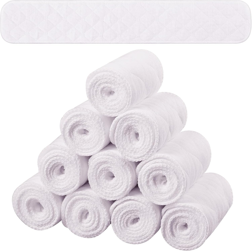 10 Baumwoll BH-Einlagen 3-lagig rechteckig unter BH-Pads für Damen