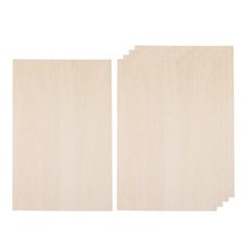 5Pcs Unfinished Wood Basswood Sheets for Making Plane Model DIY Project