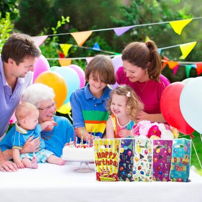 Childrens Birthday Party Bags Lunch Loot Treat Favour Goody Bag Girls Boys Kids