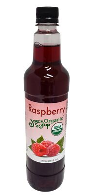 Joe s Syrup Organic Flavored Syrup, Organic Raspberry, 750 ml 