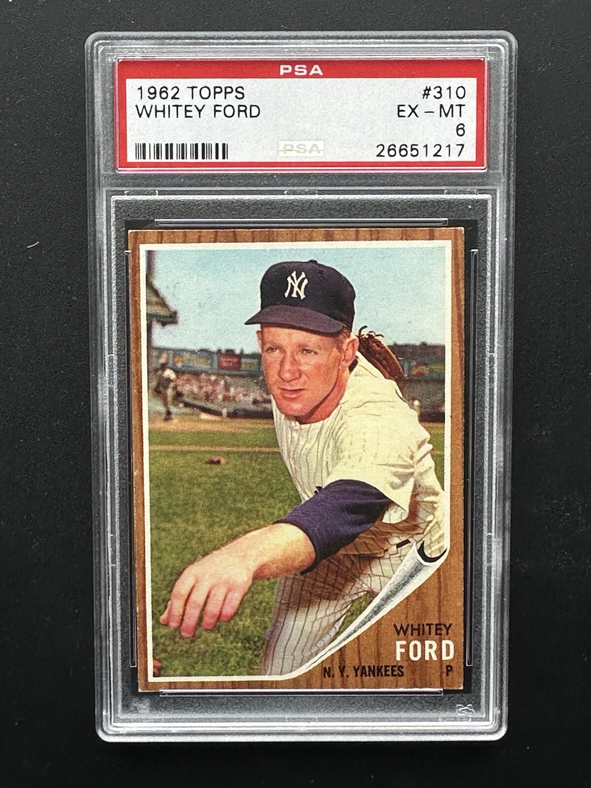 1962 Topps #310 Whitey Ford PSA 6 EX-MT *New York Yankees*