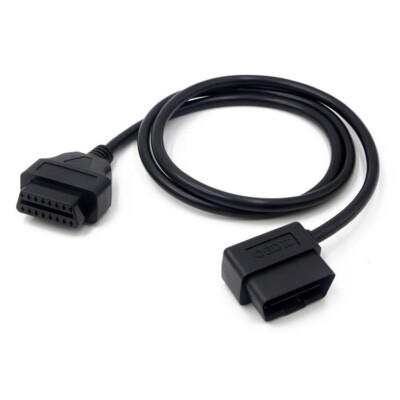 100cm OBD2 Car Diagnosis Adapter Cable 16Pin Male To Female Extension Cable Tool