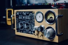 Retro VU Meter Music Spectrum MIC Pick up Light Audio Indicator Desktop Decor