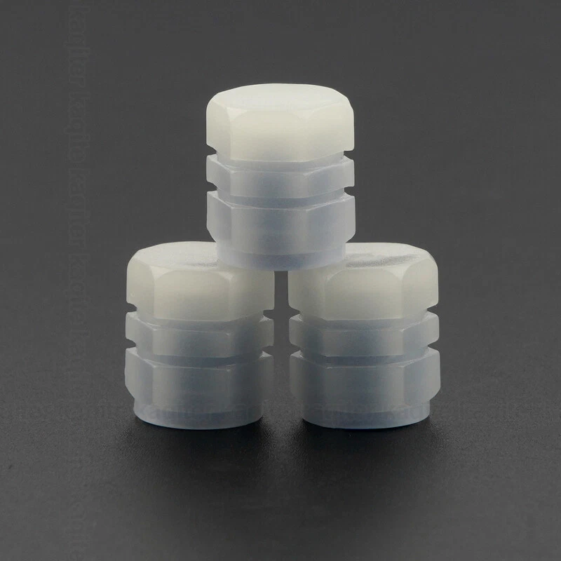 4X Luminous Blue Car Wheel Tire Tyre Air Valve Stem Caps Tire Cover Accessories - Image 4 of 4