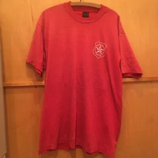 Vintage Houston Shirt Mens XL Harris Texas Screen Stars Red Single Stitch 90s