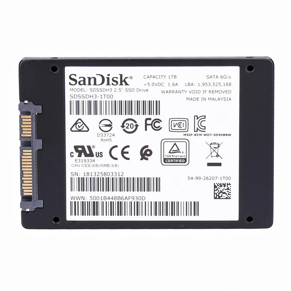 SanDisk Ultra 3D SSD 1TB Defekt - Bild 2 von 2