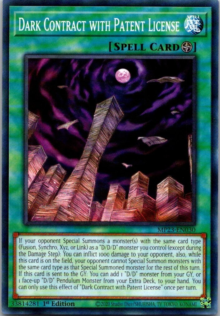Yu-Gi-Oh Yugioh Dark Contract with Patent License MP23-EN030 Tin Dueling Heroes | eBay Yu-Gi-Oh Yugioh Dark Contract with Patent License MP23-EN030 Tin Dueling Heroes | eBay