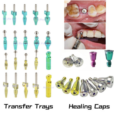 Dental Transfer Impression Coping Tray/Caps Healing Abutment Fits Osstem Hiossen